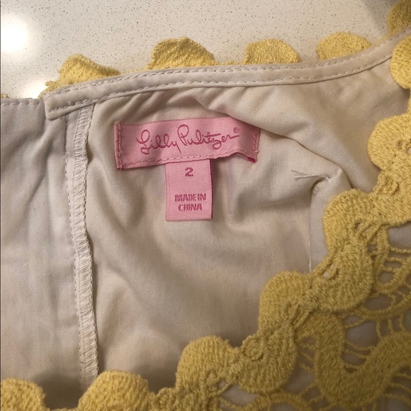 Yellow Lace Lilly Pulitzer Sundress - Picture 3 of 3